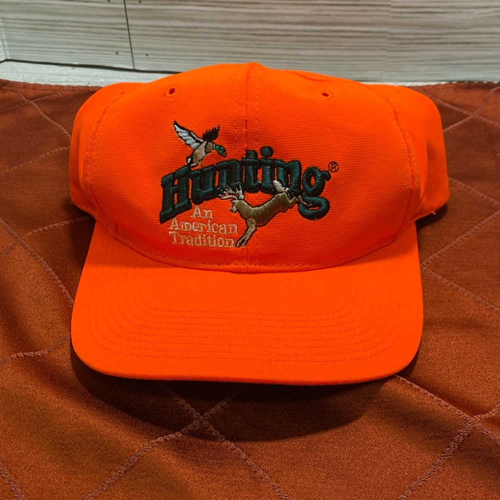 Orange Hunting Snapback Adjustable Hat